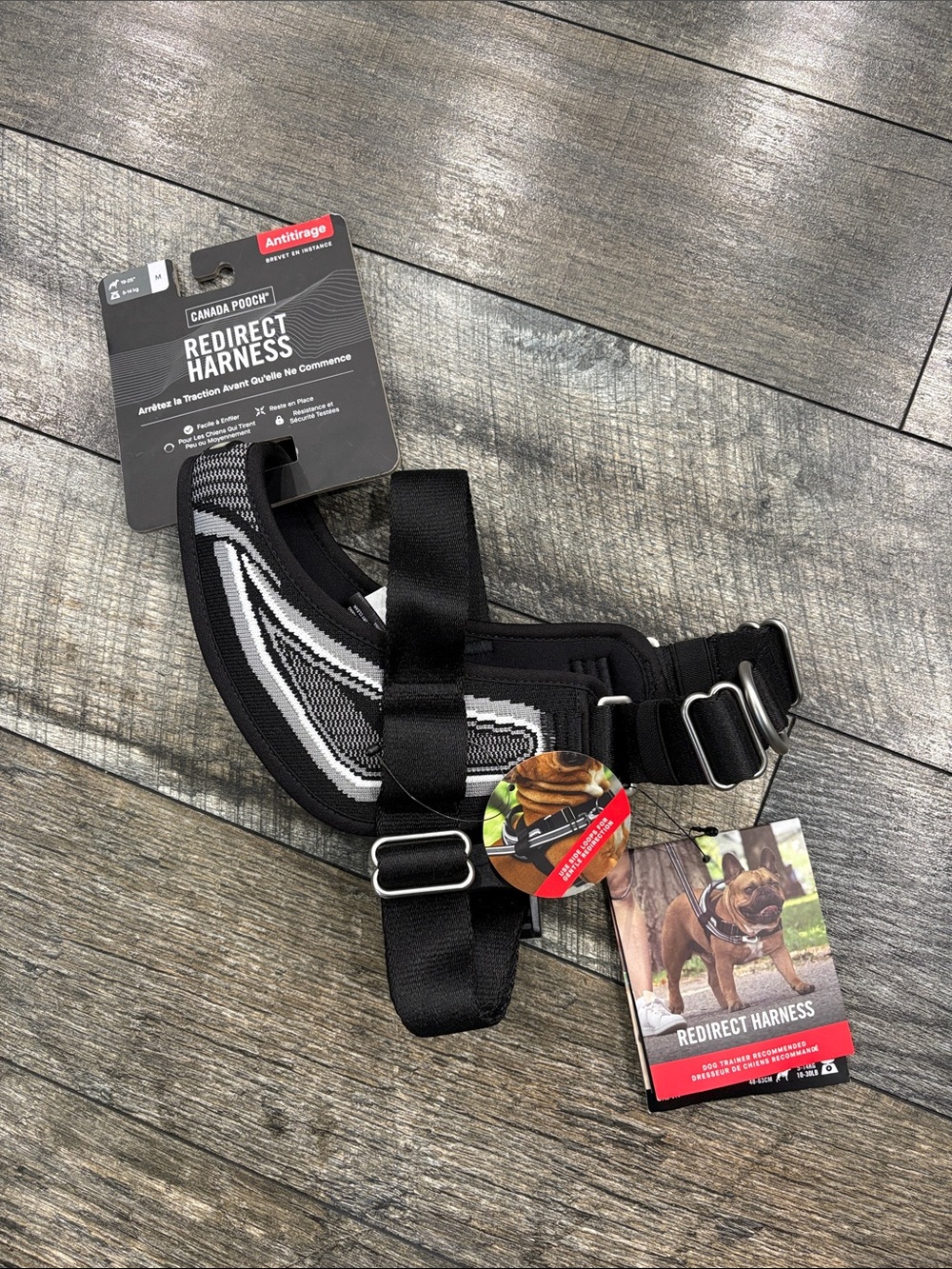 Canada Pooch Black Redirect Dog Harness - No-Pull Control